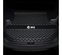 DOFFO Tailored Car Boot Mats for MG ZS (Gasoline/EV) 2017-2024,leather Rear Trunk Liner Cargo Tray Floor Carpet Guard Cover Pad Accessories,A-Black Beige