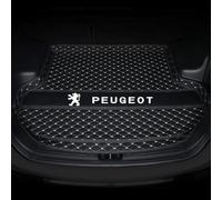 DOFFO Tailored Car Boot Mats for Peugeot 3008 GT Line 2019 2020 2021 2022 2023,leather Rear Trunk Liner Cargo Tray Floor Carpet Guard Cover Pad Accessories,A-Black Beige