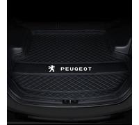 DOFFO Tailored Car Boot Mats for Peugeot 3008 GT Line 2019 2020 2021 2022 2023,leather Rear Trunk Liner Cargo Tray Floor Carpet Guard Cover Pad Accessories,F-Black