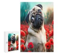 Dog 1000 Piece Jigsaw Puzzles Suitable Adults Kids Cute Dog Pet Jigsaws Home Studio Decor Stress Relief Challenge Perfect Holiday Present 1000 PCS
