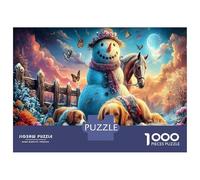 Dog 1000Piecess JigsawPuzzleKitten Cosmic ForAdult Colourful Brainteasing Age12+byth Challenging The Impossible Difficult Game Uncover The Puzzle 38x26cm/1000pcs