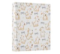 Dog 3 Ring Binder 1.5 Inch Round Ring Binder View Binder Holds 200 Documents for Home School Office Use