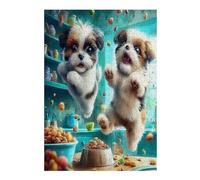 Dog 300 Piece Jigsaw Puzzle for Adults Science Fiction Weekend Hobby Creative Challenge No Duplicate Pieces Ideal Retirement Gift 300 PCS