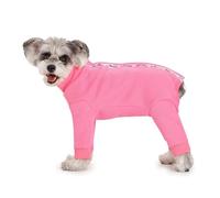 Dog 4-Leg Jumpsuit Winter Warm Coat,Pet Cold Weather Thick Bodysuit for Arthritis Relief,Dog Full Coverage Onesies for Small Medium Male Female Dogs_M(Pink)