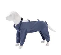 Dog 4-Legged Dust Pants,Pet Waterproof Anti-Dirty Belly Protection Jumpsuit Dog Outdoor Walking Onesie for Small Medium Large Dogs_6XL(Blue)