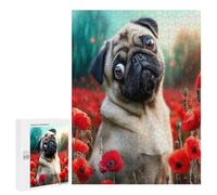 Dog 500Pc Jigsaw Puzzles Adults Children Cute Dog Pet Jigsaws Post-Exam Relaxation Challenging Design Great Gift Students Stress Reliever 500 PCS