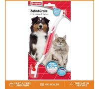 Dog-a-Dent Soft Pet Toothbrush with Diamond Head - Fresh Breath & Tartar Control