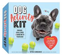 Dog Activity Kit: Engage, Challenge & Bond with your Dog! Includes: 32-page Dog Activity Book • 3 Play Cups • Tennis Ball