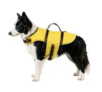 Dog Adjustable Buckle Reflective Breathable | Dog life jacket as a swimming aid for puppies small medium large pets boating sea lake river swimming pool