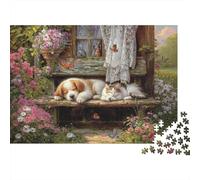 Dog Adorable Dog Educational Puzzle Game Suitable for Home Decoration Relatively Difficult 300pcs (40x28cm)