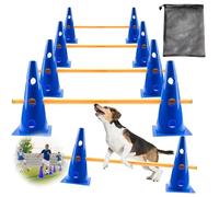 Dog Agility Course Hurdle Cones Obstacle Training Toys
