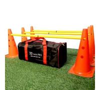 Dog Agility Set, Portable Pet Jump Training Equipment Kit of 6 Poles & 6 Cones with Carry Bag, 3 PCS Adjustable Height Jumping Obstacles For Pets