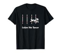 Dog Agility Shirt - Golden Weave Pole Dancer T-Shirt