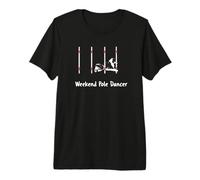 Dog Agility T Shirt - Weekend Pole Dancer with a Sheltie Premium T-Shirt