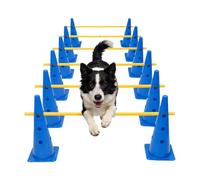 Dog Agility Training Equipment | Heavy-Duty Cones - Dog Obstacle Course Exercise Cones | for Puppy Indoor Outdoor Backyard Park Exercise Competition Play