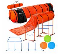 Dog Agility Training Set - 7-Piece Obstacle Course for Indoor & Outdoor Use, Improve Skills & Fitness, Includes Carry Bag for Easy Storage and Transport