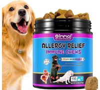Dog Allergy Immune Chews, Support Skin & Coat, Soothe Itchy Skin, Stop Itching, Licking, Suitable for All Breeds and Sizes, 150 pcs/Duck