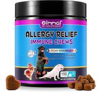 Dog Allergy Relief Chews 150PCS - Itch Relief & Immune Support for Dogs, Helps Support Itchy Skin, Paws, Ears & Coat Health, Omega 3, Probiotics & Vitamins, Peking Duck Flavor, All Breeds & Sizes