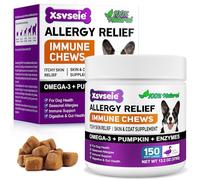 Dog Allergy Relief Immune Chews, Dog Itchy Skin Relief, Allergy Tablets for Dogs, Itch and Immunity Treats for Dogs, Relieve Seasonal Allergies, Promotes Healthy Skin and Hair,Peking Duck Flavor,150ct