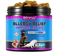 Dog Allergy Support for Dogs, 150pcs Dog Allergy Treats Soothe Itchy Paws, Eyes, Ears & Itch Skin, Supports Seasonal Allergies, Itching & Licking, Allergy Support Immune Chews for Dogs - 150PC