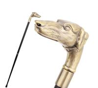 Dog Aluminum Alloy Walking Cane, Cospaly Luxury Party Men Womens Decorative Canes, Anti Slip 93cm(Copper)