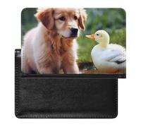 Dog And A Duck Passport Cover Protector Rfid Blocking Passport Holder Id Card Holder Secure Travel Wallet Organizer for Passport Tickets Credit Cards, style, One Size