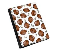 Dog and Bone Pattern Passport Holder Cover