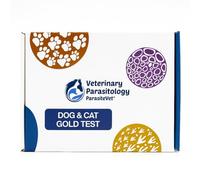 Dog and Cat Gold Test - Vet-Led Faecal Parasite Screening Kit with Microscopy + Giardia Antigen