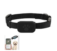 Dog And Cat Track Collar, Reflective Reflective Puppy & Kitten Collar With Real Time Gps Track No Monthly Fee, Indoor Outdoor Pet Anti Lost Recorder Works With Most Ios & Android Phones (Black)