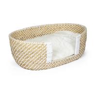 Dog and cat wicker basket and cushion Duvoplus