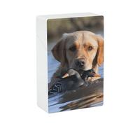 Dog and Duck in The Water Plastic Cigarette Case Waterproof Hard Personalized Cigarettes Holder Cas Noveltys for Dad Husband