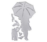 Dog and Owner Craft Metal Cutting Dies for Card Making Emboss Stencil DIY Scrapbook Album Paper Cards Craft Decor