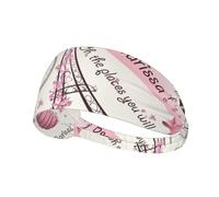 Dog and Paris Towe Print Headbands, Fitness Headbands Fashion Hair Accessories, Elastic Sports Hair Bands