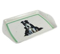 Dog and Puppy Snack Tray (Border Collie)