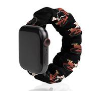 Dog And Squirrel Are Friends Elastic Scrunchie Watch Bands Bracelet Strap Compatible with IWatch Series 6 5 4 3 2 1 Black-style 38mm/40mm