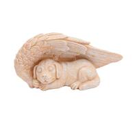 Dog Angel Memorial Statue with Wings LED Decorative Lights Realistic Weatherproof Long Lasting Pet Angel Sculpture