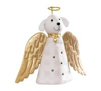 Dog Angel Tree Topper for Christmas - Cloth Hangable Ornament, Cute Design | Elegant, Festive Look | Pet Lovers, Families | Christmas Tree Décor, Holiday Centerpiece | Christmas Angel, Tree Topper