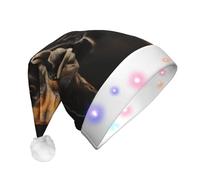 Dog Animal Pet Paw Led Santa Hat Light Up Hat Xmas New Year Party Head Wear Favorite Christmas Party Ornament