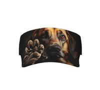 Dog Animal Pet Paw Print Adult Sunscreen Visor Cap, Adjustable Fit Sports Golf Running Sun Caps, All Seasons