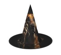 Dog Animal Pet Paw Print Carnival Halloween Witch Hat Costume Accessory Foldable Cap Party Masquerade Decor