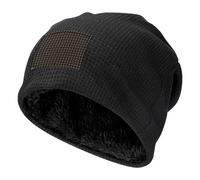 Dog Animal Pet Paw Print Waffle Pullover Hat Winter Warm Headwear Indoor Outdoor Cap Hiking Camping Travel