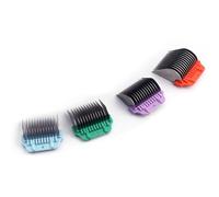 Dog Animal Stainless Steel Wide Clipper Attachment Guard comb Set for A5 Series | Snap-On/Off Design Combs,Only Fir for 10W/15W/30W Wide Blade (Large 4-Piece)
