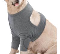 Dog Anti-Lick Wounds Sleeves - Polyester Elbow Brace Dog Front Legs Recovery Sleeve, Grey Good Air Permeability Front Leg Protection Tool for Small Dogs, Large Dogs, Medium Pet