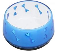Dog Anti-Slip Bowl Blue Hearts All For Paws Large