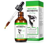 Dog Antibiotics, 60ml Natural Antibiotics for Dogs Help with Allergies, Itching, Coughs, Skin, Pet Antibiotics Supplements for All Breeds Ages