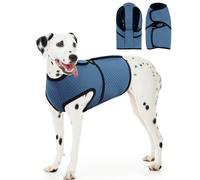 Dog Anxiety Vest Calming Jacket,Adjustable Dog Anxiety Relief Shirts,Thunder Coat for Fireworks, Vet Visits and Separation,Lakeblue 3XL