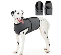 Dog Anxiety Vest Calming Jacket,Adjustable Dog Anxiety Relief Shirts,Thunder Coat for Fireworks, Vet Visits and Separation,Darkgrey 2XL