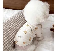 Dog Apparel Puppy Clothes Pomeranian Bichon Frise Poodle Schnauzer Dog T Shirt Made Of High Strength Polyester Easy To Wear And Clean Suitable For All Occasion Cute Breathable