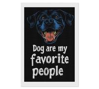 Dog are My Favorite People Diamond 5D Painting Kits for Adult Beginners Square Full Drill DIY Wall Art Craft Decor Gift 8"x12"