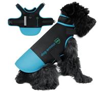 Dog Armour PRO - Reflective Dog Harness Vest for Small Dogs - Choke Free Dog Accessories to Shield Your Pet from Raptor and Animal Attacks - Adjustable Dog Vest - Waterproof (Small, Blue)